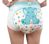 Rearz - Critter Caboose Brief Adult Printed Diapers - 12 Pack - 7600ml (Large (33"- 42"))