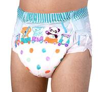 Rearz - Critter Caboose Brief Adult Printed Diapers Sample - 7600ml (X-Large (36"- 47"))