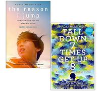 Reason i jump and fall down seven times get up eight 2 books collection set - one boy's voice from the silence of autism