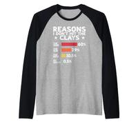Reasons I Don't hit the Clays Funny Trap Skeet Shooting Raglan Baseball Tee