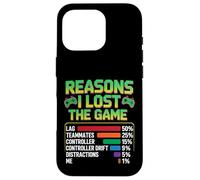 Reasons I Lost The Game - Funny Video Gamer Gaming Humor Case for iPhone 16 Pro