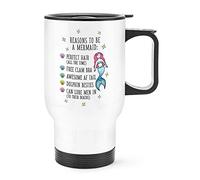 Reasons to Be A Mermaid Travel Mug Cup with Handle