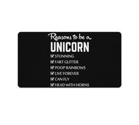 Reasons to Be Unicorn Mouse Pad Desk Mat Non-Slip Mousepad Writing Pads Office Decor 40X75cm