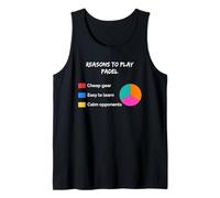 Reasons to Play Padel Sarcastic Sarcasm Paddle Tennis Player Tank Top