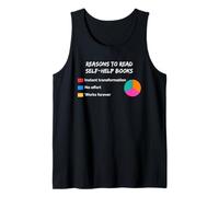 Reasons to Read Self Help Books Sarcastic Sarcasm Humor Tank Top
