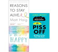 Reasons to Stay Alive, Happy, How To Tell Depression 3 Books Collection Set NEW