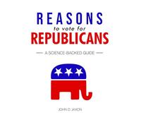 Reasons To Vote For Republicans: BLANK, EMPTY Funny Novelty Notebook Journal Disguised As a Real Paperback Book | Adult Joke Gag Gift Prank for Democrat, Left