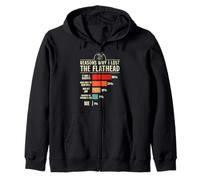 Reasons why i lost the Flathead Funny Catfish cat fishing Zip Hoodie