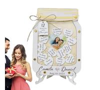 Reasons Why I Love You Keepsake Box "Reasons Why I Love You" | Many Reasons Why I Love You Message Glass | Wooden Hearts in the Box, Romantic for Husband, Wife, Boyfriend, Friend