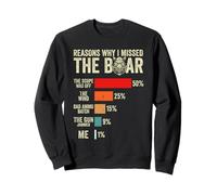 Reasons why i missed the Boar Hunting Wild Funny Hog Hunter Sweatshirt