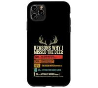 Reasons Why I Missed The Deer Funny Hunter Vintage Hunting Case for iPhone 11 Pro Max