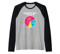 Reasons Why I'm Late My Cat Traffic Me Feline Owner Raglan Baseball Tee