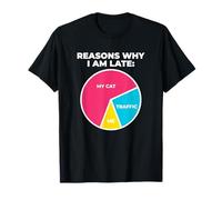Reasons Why I'm Late My Cat Traffic Me Feline Owner T-Shirt