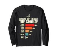 Reasosn why i Missed the Grouse Hunting Funny Grouse Hunter Long Sleeve T-Shirt
