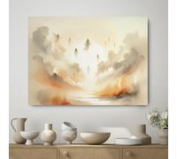 Reateforin The Rapture Landscape Wall Art Framed Canvas Watercolor Christian Decor Jesus Art,Bible Wall Art, Bible Verse Print,Christian Faith Posters God Wall Decor Religious Art for Home 16"X24"