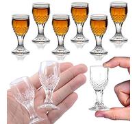 REATR 6PACK 12ml/0.5ounces Shot Glasses Baijiu Glass Mini Size Liquor Shot Glass Sake Glass Cup Chinese Wine Glass With Stem Funny Glassware