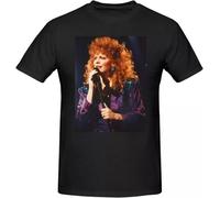 Reba Music and McEntire Men's T-Shirt Casual Graphic Crewneck Tee Unisex Black XL