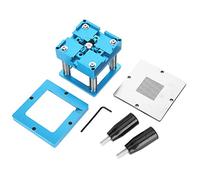 Reballing Station Universal Ball Rework Table Aluminum Alloy Lightweight Durable Planting Tin Station for Mobile Phone Chip Repair with Handle Blue