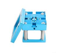 Reballing Station with Handle, Aluminum Alloy Multiple Sizes Blue Blue Reballing Kit for BGA Soldering Station(Ball Planting Table)
