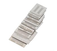 Reballing Stencil Kit with Direct Heating Capability and Holder Station for Memory Chip Repair, Compatible with 0.45mm Solder Balls for Desktop Graphics(14PCS)