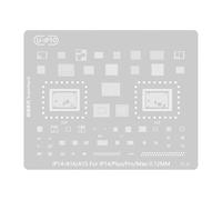 Reballing Stencil Template Tin Planting Soldering Net Maintenance Electronics Fixing for 15 14 13 12 11 Phone Solder Tool