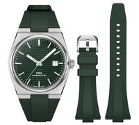 REBANDACE Strap for Tissot PRX Watch Series,Soft Fluororubber Band for Tissot PRX Powermatic 80,12mm Men Women Replacement FKM Bands for Tissot PRX Series Watch 40mm (Army Green, 40mm Watch)
