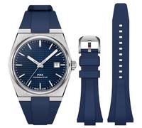 REBANDACE Strap for Tissot PRX Watch Series,Soft Fluororubber Band for Tissot PRX Powermatic 80,12mm Men Women Replacement FKM Bands for Tissot PRX Series Watch 40mm (Navy, 40mm Watch)