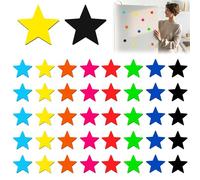 Rebanky 40Pcs Fridge Magnets Colourful Magnetic Stars Cute Magnets for Whiteboards,School,Office,Classroom,Refrigerator,Reward Chart for Kids