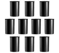 Rebanky LanYing Pack of 10 35mm Plastic Camera Film Cylinder Photo Film Boxes for Geocaching or Small Storage Products RZ011-Black