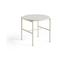 Rebar Side Table Ø45 Beige Marble