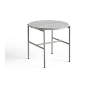 Rebar Side Table Ø45 Gray Marble