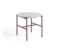 Rebar Side Table Ø45 Red/ Gray Marble