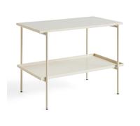 Rebar Side Table L75 Beige Marble
