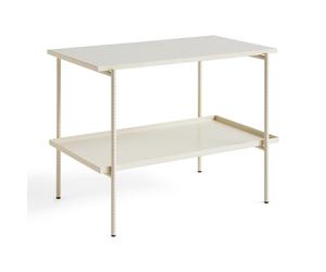 Rebar Side Table L75 Beige Marble