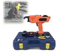 Rebar Tier Tying Machine,Electric Rebar Tier Gun, Automatic Rebar Tying Tool, Reinforcing Steel Strapping Kit Bar Rod Binding Tool,with Case And Rechargeable 4500mAh Battery(Size:Type 880 (8-35mm))