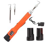Rebar Tier Tying Machine, Portable Automatic Rebar Tying Machine with 2 * 6000amh Batteries,12.8v Rechargeable Twister Pliers Tool Or Efficient Wire Knotting, for Steel Bar Rod Tying Bi Two Batteries