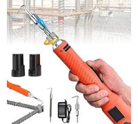 Rebar Tier Tying Machine, Portable Automatic Tying Machine with 2 Batteries, Pull Tie Wire Twister for Wires and Rebar Ties, Twisting Fence Tying