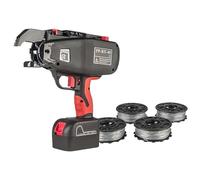 Rebar Tying Machine, 14.4V 4.0Ah Automatic Rebar Tier Binding Machine with 2 Battery Wire Pliers Electric Strapping Machine Measuring Instrument(9-25mm)