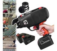 Rebar Tying Machine Automatic Tie Gun with 2 Batteries for Steel Bar Binding and Rolling in Construction