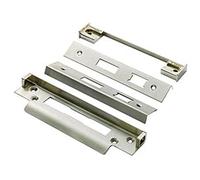 Rebate Kit for BS Cylinder Sash Locks - for Double Doors - 13mm - Satin Steel