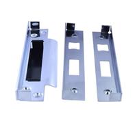 Rebate Sets for BS 3621 5 Lever Sash Lock CE/CERTIFIRE/FD + CWS - Heavy-Duty Steel Conversion Kit Double Rebated Doors - Precision Hardware for Secure Installations (Matt Black)