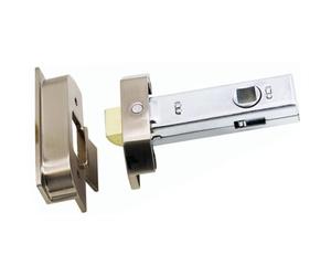 Rebated Tubular Mortice Latch Heavy Duty Door Latch with CWS Fixings Included for Double and Rebated Doors (Electro Brass, 63mm)