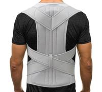 REBCACE Adjustable Scoliosis Posture Corrector Full Back Support Corset for Men Women Shoulder Neck Clavicle Spine Support Lumbar Support,L