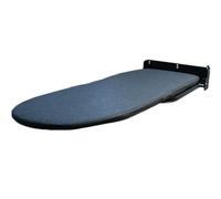 REBCACE Wall-Mounted Folding Ironing Board, Professional Space Saving, Black, 92cm (Length), Foam, Felt, Fabric, Metal Frame, Wall Mount