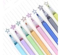 RebDesign Magic Pen Double Line X8 - 8 Metallic Multicolor Felt Pens - Star Theme - All Ages