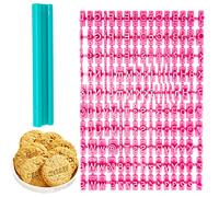 REBECASKYENS 150pcs Alphabet Number Letter, Fondant Letter Cutters, Personalised Cookie Stamp, DIY Mold Biscuit Fondant Cookie Cake Stamp Decorating Baking Tool Set, Kitchen Craft Message Maker