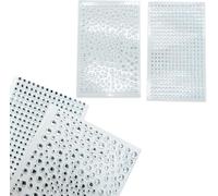 REBECASKYENS 2 Pack Self Adhesive Bling Clear Rhinestone Stickers, Acrylic Crystal Gems Stickers, Bling Craft Decoration Stickers for DIY Crafts Jewels Clothes Makeup Festival Carnival Decro