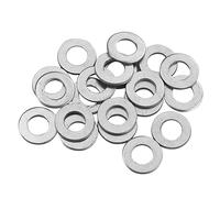 REBECASKYENS 20 Pack M8 Stainless Steel Flat Penny Washers, M8 Size, 15mm OD, 1.5mm Thick, Rust Resistant, Even Load Distribution, Suitable for Screws and Bolts