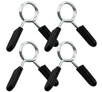 REBECASKYENS 4 Pcs Spring Collar Clips,Barbell Clips, Barbell Clamps,Dumbbell Lock Clips, Weight Clips For Bars For Barbell Bars Gym Fitness Training Weight Lifting Equipment
