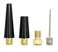 REBECASKYENS 4 Pieces Ball Pump Needle Set Needle inflator Kit Needle Nozzle Adapter Needle Nozzle Adapter Kit Ball inflation Pump Needle Valve Adapter Kit Ball Pump Needle Bike Tire inflating Kit